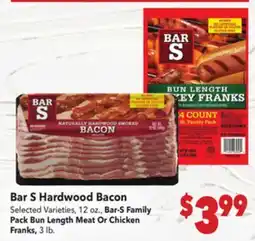 Vallarta Supermarkets Bar S Hardwood Bacon offer