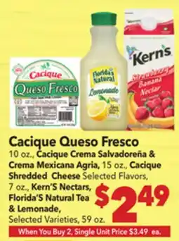 Vallarta Supermarkets Cacique Queso Fresco offer