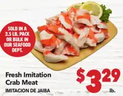 Vallarta Supermarkets Fresh Imitation Crab Meat / IMITACION DE JAIBA offer