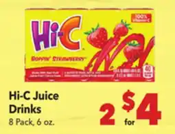 Vallarta Supermarkets Hi-C Juice Drinks offer