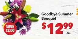 Vallarta Supermarkets Goodbye Summer Bouquet offer