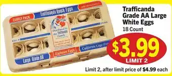 Vallarta Supermarkets Trafficanda Grade AA Large White Eggs offer