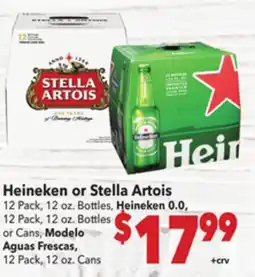 Vallarta Supermarkets Heineken or Stella Artois offer