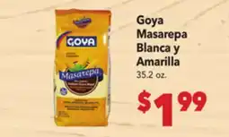 Vallarta Supermarkets Goya Masarepa Blanca y Amarilla offer