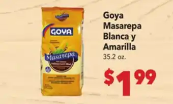 Vallarta Supermarkets Goya Masarepa Blanca y Amarilla offer