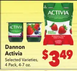 Vallarta Supermarkets Dannon Activia offer
