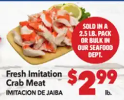 Vallarta Supermarkets Fresh Imitation Crab Meat / IMITACION DE JAIBA offer