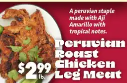 Vallarta Supermarkets Peruvian Roast Chicken Leg Meat offer