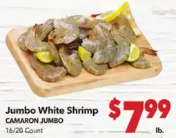 Vallarta Supermarkets Jumbo White Shrimp / CAMARON JUMBO offer