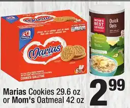 Super King Markets Marias Cookies 29.6 oz or Mom's Oatmeal 42 oz offer