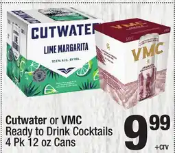 Super King Markets Cutwater or VMC Ready to Drink Cocktails offer