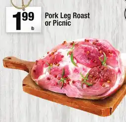 Super King Markets Pork Leg Roast or Picnic offer