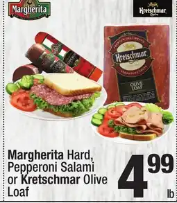 Super King Markets Margherita Hard, Pepperoni Salami or Kretschmar Olive Loaf offer