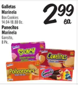El Super Marinela Box Cookies 14.04-18.88 Oz or Marinela Gansito, 8Pk offer