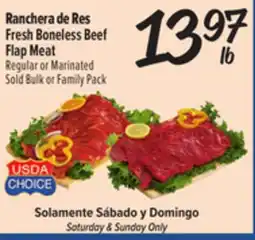El Super Fresh Boneless Beef Flap Meat offer