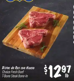 El Super Choice Fresh Beef T-Bone Steak Bone-In offer