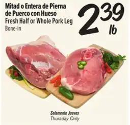 El Super Fresh Half or Whole Pork Leg Bone offer