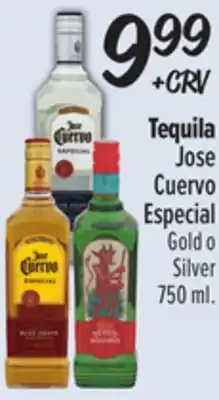 El Super Tequila Jose Cuervo Especial Gold o Silver offer