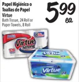 El Super Bath Tissue, 24 Roll or Paper Towels, 8 Roll offer