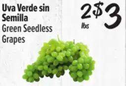 El Super Green Seedless Grapes offer