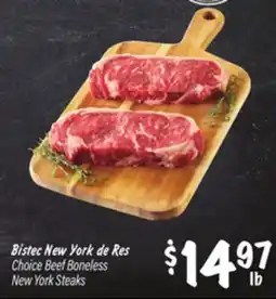 El Super Boneless New York Steaks offer