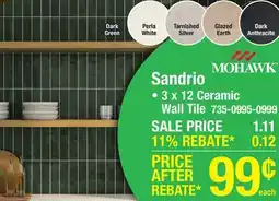 Menards Mohawk Sandrio offer