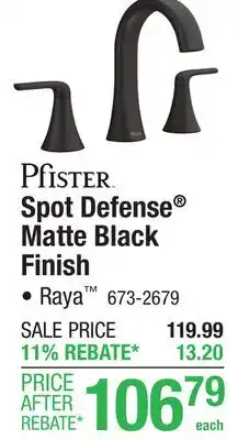 Menards Spot Defense Matte Black Finish Faucets offer