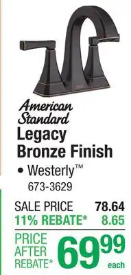 Menards Legacy Bronze Finish offer