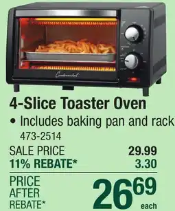 Menards 4-Slice Toaster Oven offer