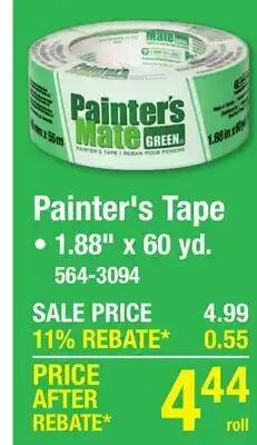 Menards Painter's Tape offer