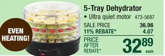 Menards 5-Tray Dehydrator offer