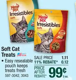 Menards Soft Cat Treats offer