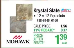 Menards Krystal Slate offer