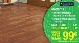 Menards Moderna Laminate Flooring offer