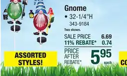 Menards Gnome offer