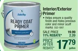 Menards Interior/Exterior Primer offer