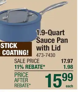 Menards 1.9-Quart Sauce Pan with Lid offer