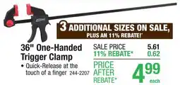 Menards 36 One-Handed Trigger Clamp offer