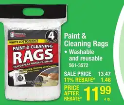 Menards Paint & Cleaning Rags offer