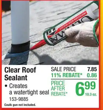 Menards Clear Roof Sealant offer