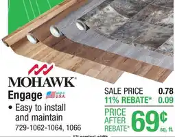 Menards Mohawk Engage Waterproof Sheet Vinyl offer