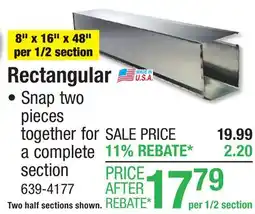 Menards Rectangular offer