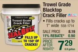 Menards Trowel Grade Blacktop Crack Filler offer
