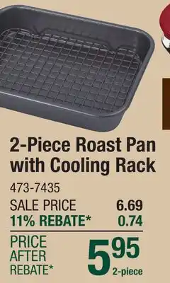 Menards 2-Piece Roast Pan Roast Pan with Cooling Rack offer