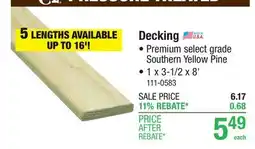 Menards Decking Pressure Treated offer