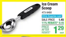 Menards Ice Cream Scoop offer