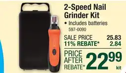 Menards 2-Speed Nail Grinder Kit offer
