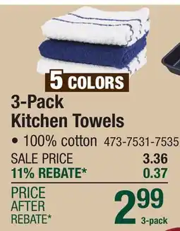 Menards 3-Pack Kitchen Towels offer