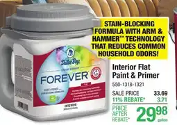 Menards Interior Flat Paint & Primer offer