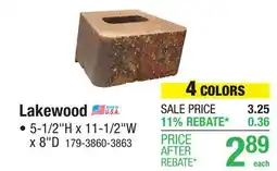 Menards Lakewood offer